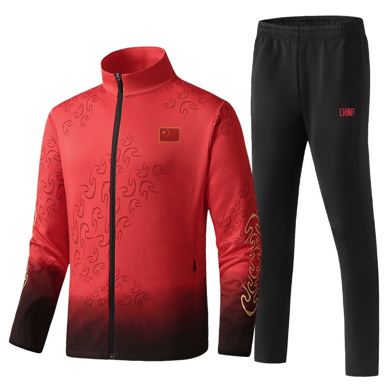 Training Clothing Parent-Child Sportswear Martial Arts Coach Men'S And Women'S Children'S Printed Jacket Coat Printing - Image 1